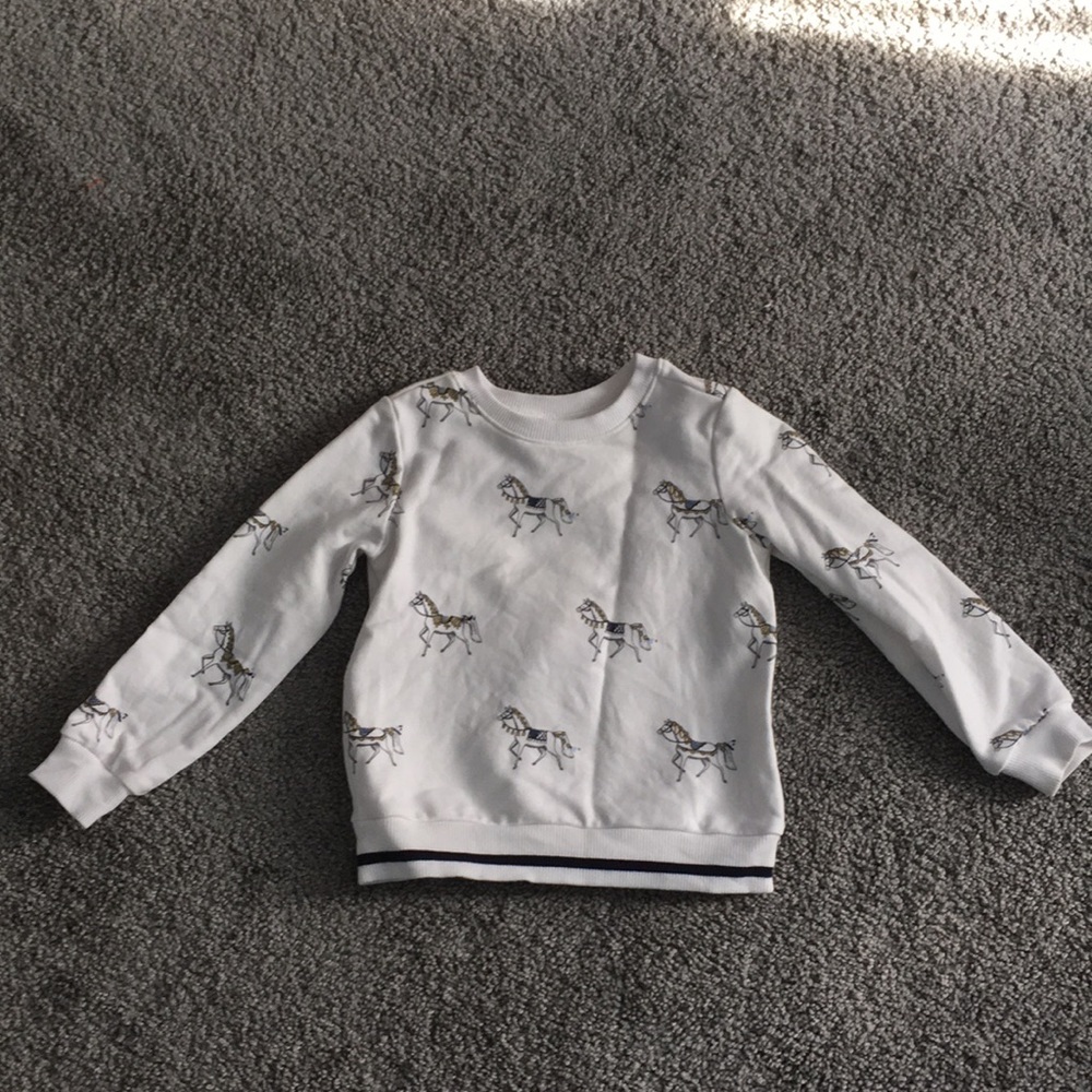 Janie and Jack horse sweatshirt size 3